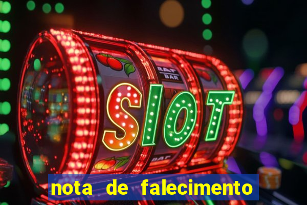 nota de falecimento a tribuna santos hoje