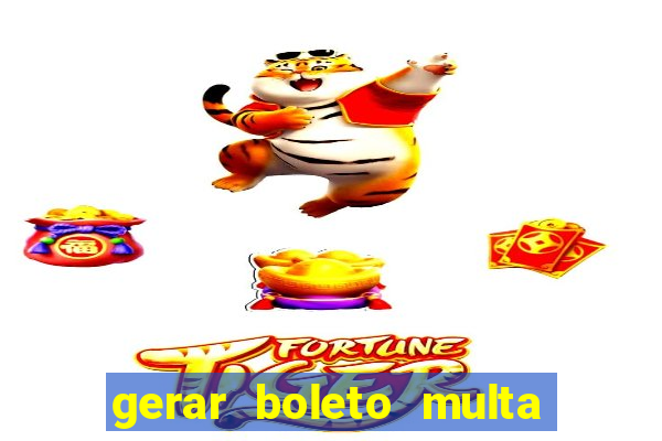 gerar boleto multa detran sp