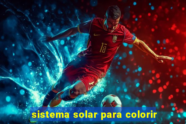 sistema solar para colorir