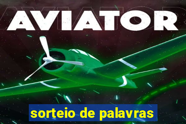 sorteio de palavras