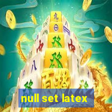 null set latex