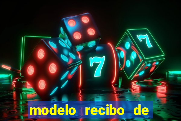 modelo recibo de pagamento word