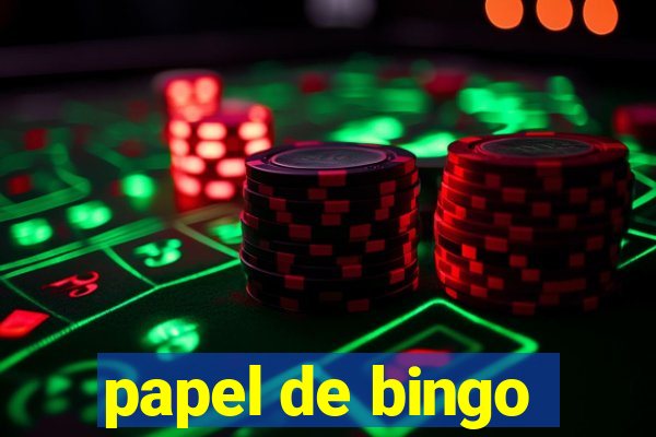 papel de bingo