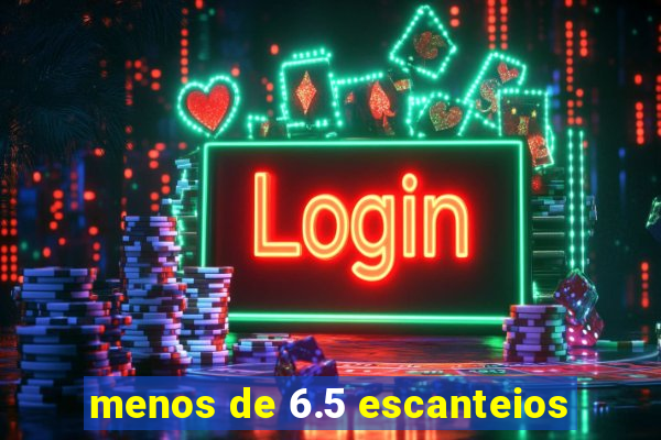 menos de 6.5 escanteios