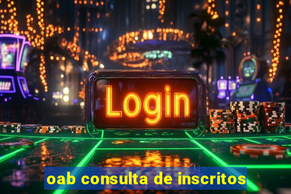 oab consulta de inscritos