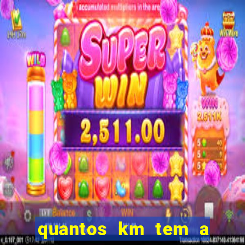 quantos km tem a serra de santos