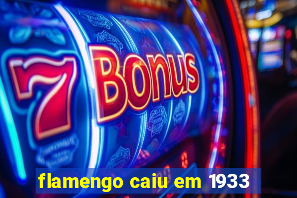 flamengo caiu em 1933