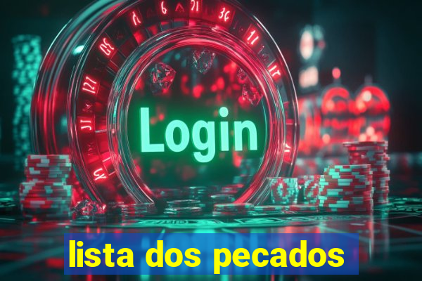 lista dos pecados