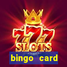 bingo card generator with pictures