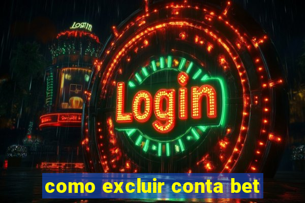 como excluir conta bet