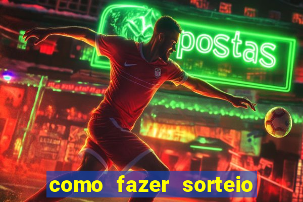como fazer sorteio de cores online