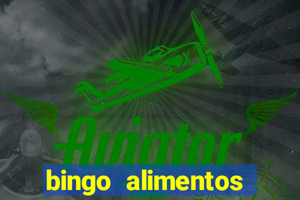 bingo alimentos para imprimir
