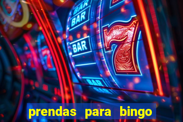 prendas para bingo de natal
