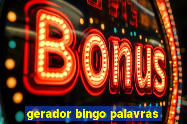 gerador bingo palavras