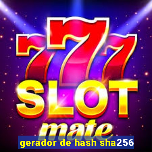 gerador de hash sha256
