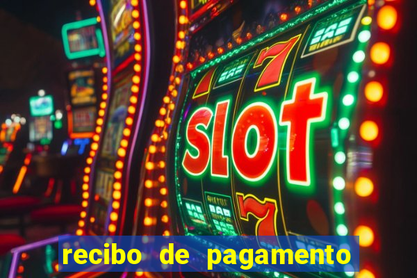 recibo de pagamento em word
