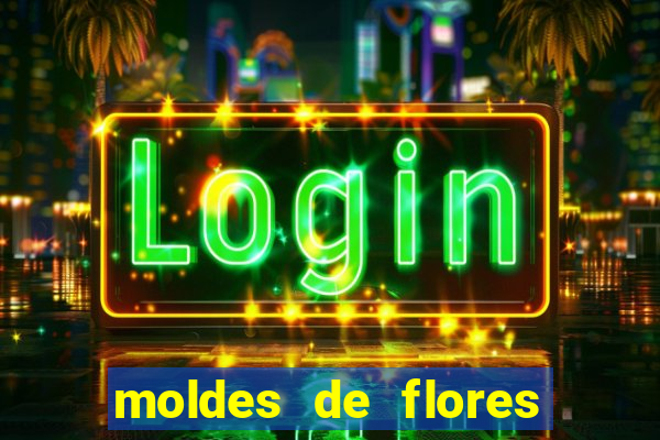 moldes de flores gigantes para imprimir