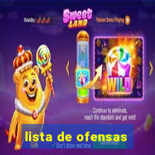 lista de ofensas