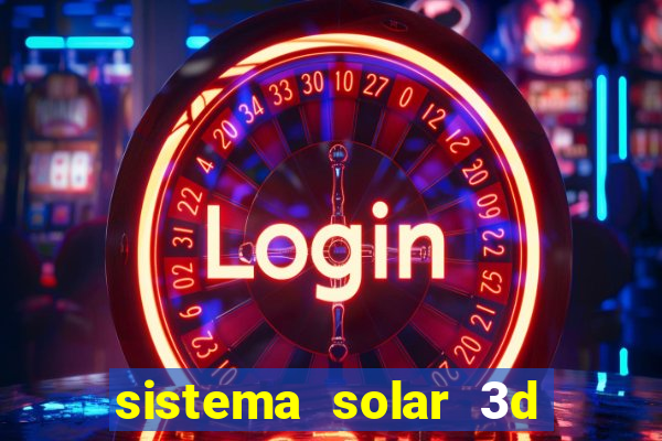 sistema solar 3d em movimento
