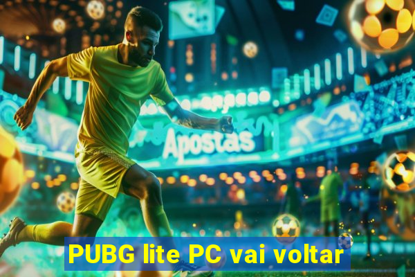 PUBG lite PC vai voltar