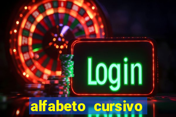 alfabeto cursivo pontilhado para imprimir pdf